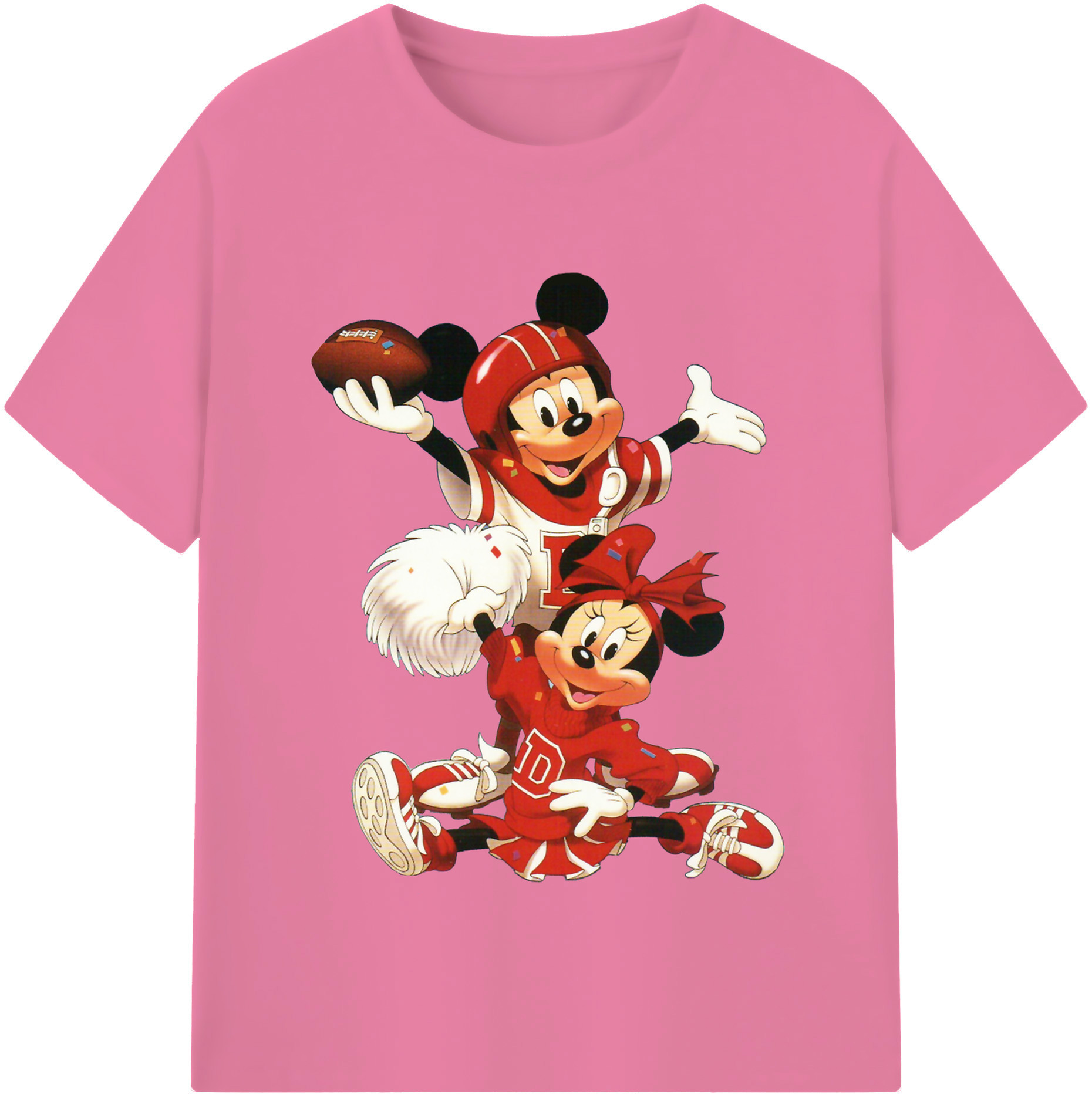 （画像用） ミッキーマウス Mickey Mouse 綿100％半袖Tシャツ（フロントプリント）